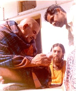 Krishna Das with Maharajji