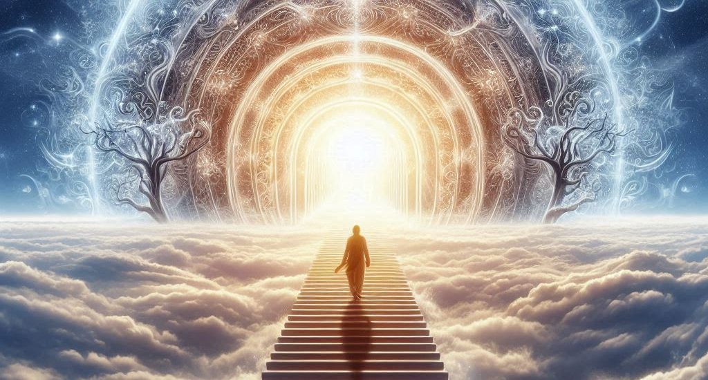 A Pathway Leading into a Bright Horizon – Representing the spiritual journey and self-evolution